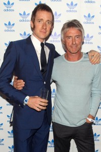 Bradley Wiggins and Paul Weller