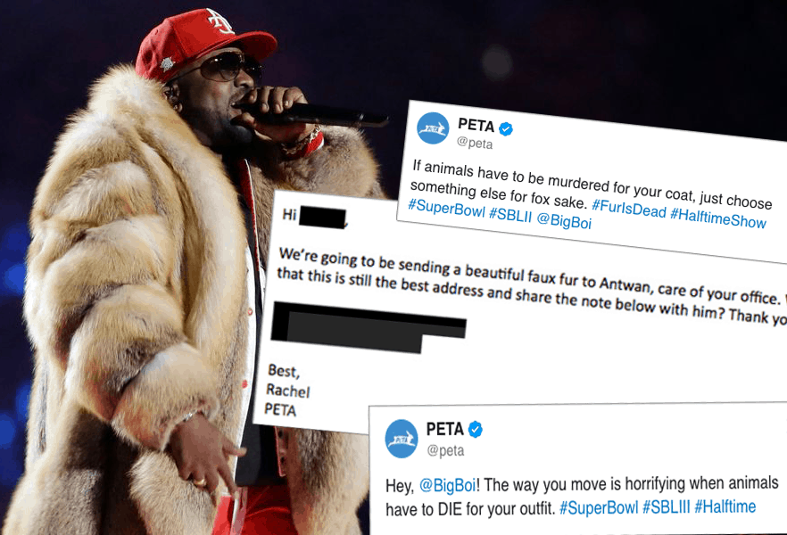 PETA is asking Big Boi to donate his Super Bowl fur coat News Music Crowns